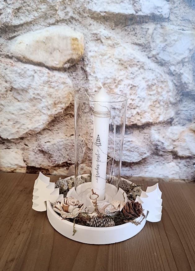 Bougeoir lumineux plat