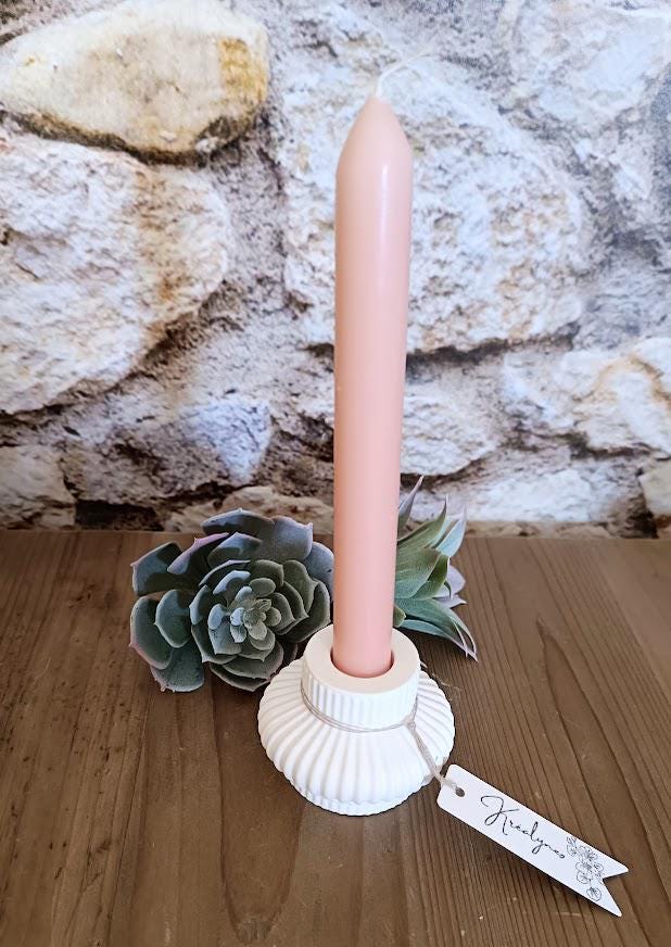 Bougeoir Blanc Céramique Petit Format