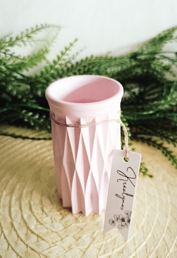 Vase décoratif rose