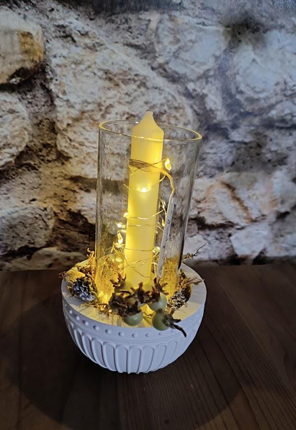 Bougeoir Lumineux Bol Globe LED