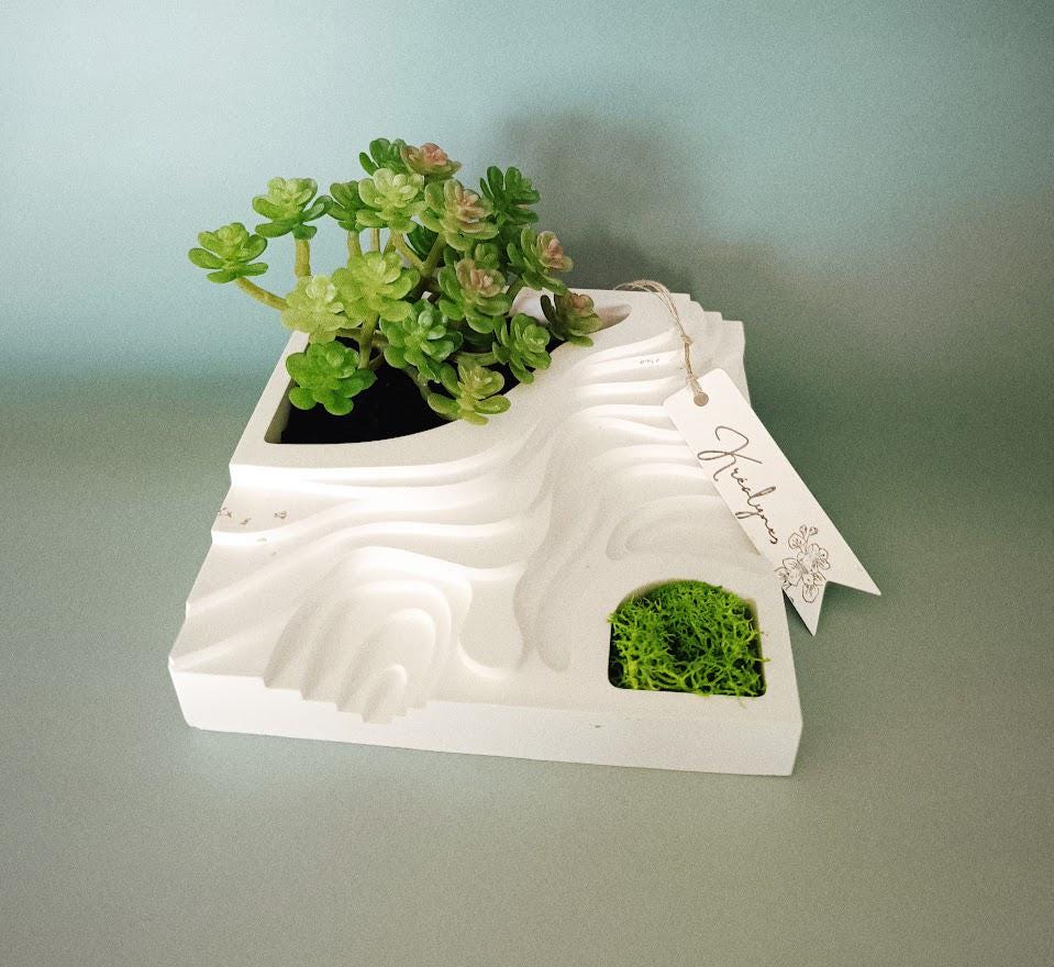 Jardin zen blanc et or